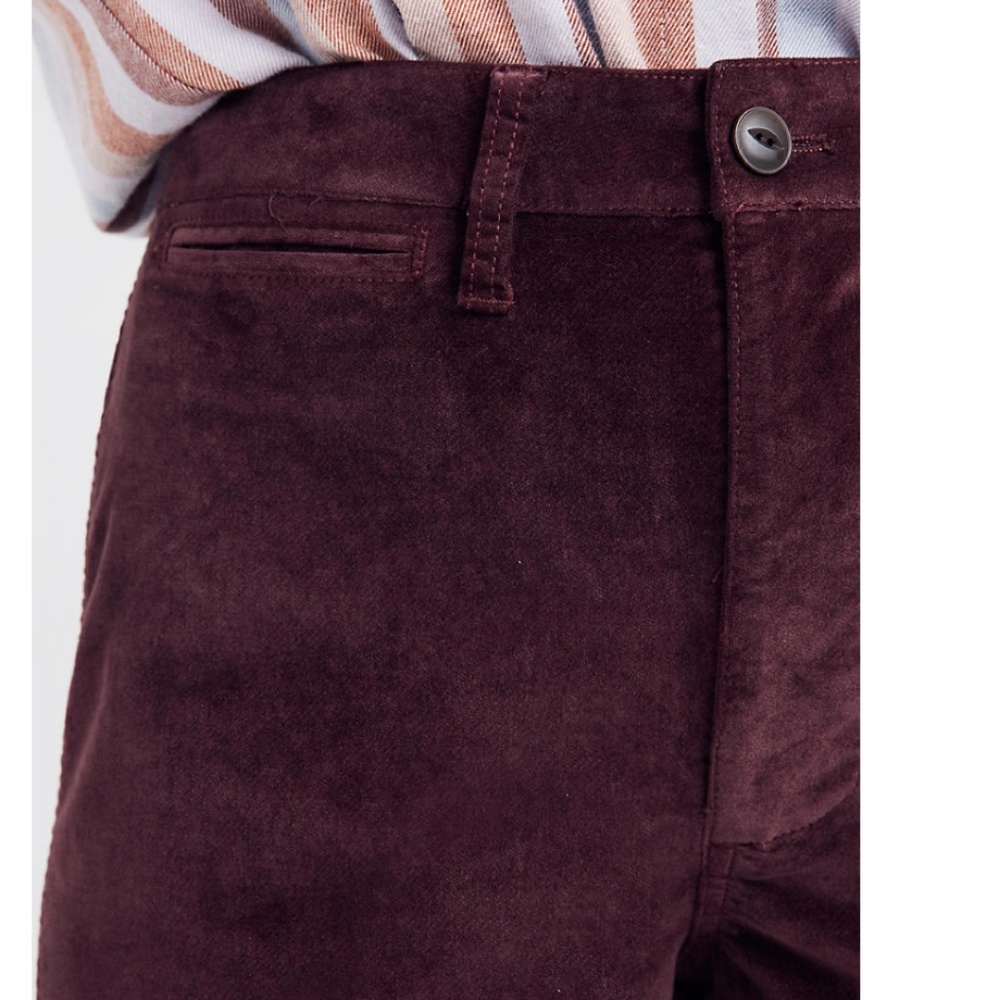 NWT Madewell Emmett Wide-Leg Crop Pants Velveteen - Picture 2 of 4